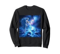 Celestial Aquarius Porte-Eau Bleu Cosmique Sweatshirt