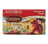 Celestial Seasonings – Thé rouge sans caféine Madagascar Vanille – 20 sachets (boîte de 6)