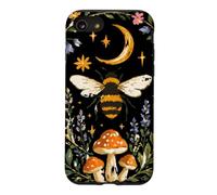 Celestial Bee Moon Mushroom Cottagecore Botanical Coque pour iPhone SE (2020) / 7/8