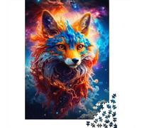 Celestial Fox Puzzle Adulte 1000 Pièces, 52x38cm/1000pcs, Pièces Blanches Peu Poussiéreuses; À Compléter Progressivement À Son Rythme