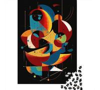Celestial Harmony - Dynamic Geometric Abstract Puzzle Adulte De 1000 Pièces, 38x26cm/1000pcs, Pièces Blanches pour Un Tri Ordonné; À Reprendre Facilement Le Lendemain