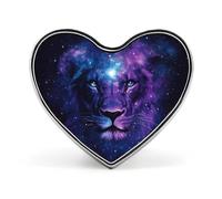 Celestial Lion Brooch Pins Heart Badge Collar Lapel Pins Dress Coat Accessories for Women Men