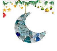 Celestial Moon Ornament - Acrylic Accent for Decoration | Translucent Lightweight Build with Elegant Design, Charming Decorative Piece, Perfect for Couple Birthday Holiday Indoor Window Door Display
