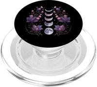 Celestial Moon Phase Boho Wildflowers Zodiac Witchcore PopSockets PopGrip pour MagSafe