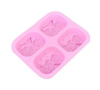 Celestial Pattern Silicone Baking Form | 4 - Cavity Non - Stick Cake Pan for Cupcakes/Muffins/Brownies | Heat Tolerant - 40°F to 446°F | Dishwasher Safe & Simple to Maintain