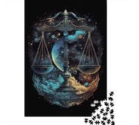 Celestial Scale of Balance Puzzle Adulte 1000 Pièces, 70x50cm/1000pcs, pour Progresser À Son Propre Rythme; Carton Blanc Lisse Et Facile À Trier