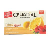 Celestial Seasonings 100% Natural Lemon Zinger Herbal Tea 20 ct (Pack of 6)