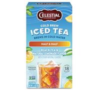Celestial Seasonings Cold Brew Lot de 18 sachets de thé glacés moitié et moitié