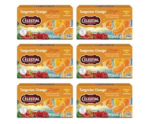 Celestial Seasonings Tangerine Orange Zinger Tea, 20 Count (Pack of 6)