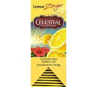 Celestial Seasonings Thé à base de plantes, Citron Zinger, 25 Count, (Pack of 6)