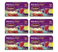 Celestial Seasonings Wild Berry Zinger Tea, 20 Count (Pack of 6)