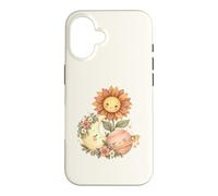 Celestial Sun Cottagecore Moon Planet Botanique Art Floral Coque pour iPhone 16