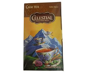 Celestial Tea | Celestial Seasonings Tea | 20 Bags of Celestial Tea with Spices & Vanilla | Celestial Seasonings Chai Tea | 2.15 Ounce Total Weight