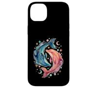 Celestial Watercolor Dolphin Animal Sea Life Coque pour iPhone 14 Plus