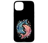 Celestial Watercolor Dolphin Animal Sea Life Coque pour iPhone 15 Plus