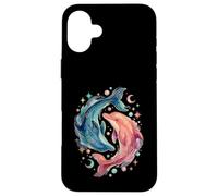 Celestial Watercolor Dolphin Animal Sea Life Coque pour iPhone 16 Plus