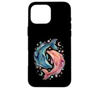 Celestial Watercolor Dolphin Animal Sea Life Coque pour iPhone 16 Pro Max