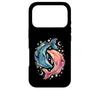 Celestial Watercolor Dolphin Animal Sea Life Coque pour iPhone 17 Pro