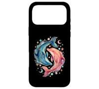 Celestial Watercolor Dolphin Animal Sea Life Coque pour iPhone 17 Pro Max