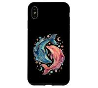 Celestial Watercolor Dolphin Animal Sea Life Coque pour iPhone XS Max