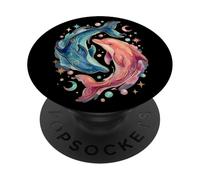 Celestial Watercolor Dolphin Animal Sea Life PopSockets PopGrip Adhésif