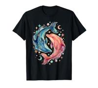 Celestial Watercolor Dolphin Animal Sea Life T-Shirt