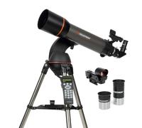 Celestron 22096 NexStar 102SLT Télescope informatisé réfracteur portatif - Avec trépied réglable, monture altazimutale mono-bras, accessoires et logiciel « Starry Night » gratuit, gris / noir