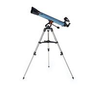Celestron 22402 Inspire 80AZ Refractor Telescope with Built-in Smartphone Adapter, Blue