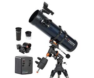 Celestron 31051 AstroMaster 130EQ Motor Drive Newtonian Reflector Telescope, Dark Blue