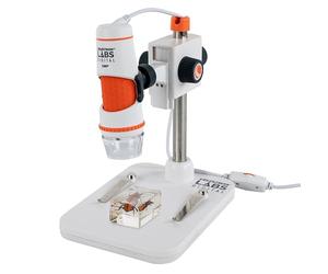 Celestron 44308 M800 Microscope numérique portatif Pro, grossissement 20x-200x, gris/ blanc