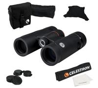 Celestron 71401 TrailSeeker Ed 8 x 32 Roof Prism Binocular, Fully Broadband Multi-Coated Lens, BaK-4 Prism Glass - Black