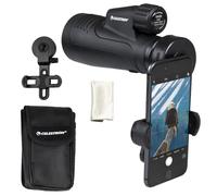 Celestron 72370 Outland X 10x50 - Monoculaire, adaptateur pour smartphone, télécommande Bluetooth, protections d’oculaire, étui ceinture. Boîtier durable, prismes BaK-4, optiques multicouches, noir