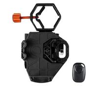 Celestron 81038 NexGo DX Universal Digiscoping and Astroimaging Smartphone Adapter Kit with Bluetooth Remote - Connects Your Smartphone Camera to an Eyepiece to Capture Images and Video, Black