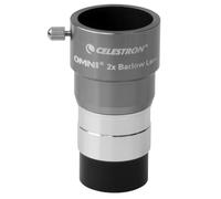 Celestron 93326 Omni Series 2 x 1.25 inch Barlow Lens, Silver