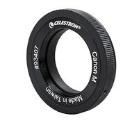 Celestron 93407 Canon M-Mount T-Ring - Bague au filetage T2 de 42 mm pour imagerie terrestre et céleste, compatible avec les appareils photo sans miroir EOS M et les adaptateurs T Celestron, noir