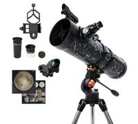 Celestron AstroMaster 130AZ Ensemble télescope avec Adaptateur pour | Grande ouverture, installation rapide, léger et portable, accessoires lunaires pour l'exploration, le digiscope ou
