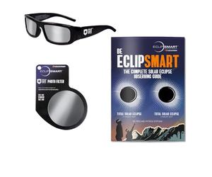 Celestron EclipSmart 3 pièces Kit d'observation et d'imagerie de l'éclipse Solaire. Lunettes solaires, Filtre pour Appareil Photo et Livre sur l'éclipse Solaire