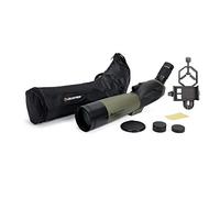Celestron Ultima 80 Lunette d'observation coudée - Oculaire zoom 20-60x - Optique multicouche pour l'observation des oiseaux, la faune, les paysages et la chasse - Comprend un étui de transport souple