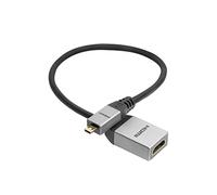 Adaptateur Micro HDMI vers HDMI-A Femelle celexon PRO avec Ethernet 2.0a/b 4K, 0,25 m