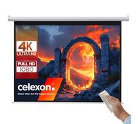 celexon Basic Écran de Projection motorisé 120" | 240x180 cm 4:3 | Écran Full-HD 4K pour Le Home Cinéma ou présentations de Bureau | adapté au Montage Plafond ou au Mur | télécommande Incluse