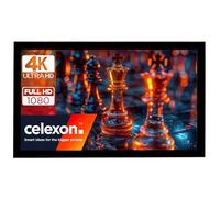 celexon Basic écran de Projection sur Cadre 90" | 200x113cm 16:9 | Écran cadre 4K à système emboîtable et toile tendue pour une excellente planéité, montage mural