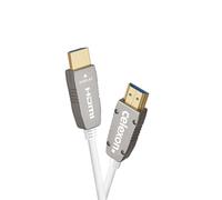 celexon câble actif HDMI 8K 48Gbps à Fibre Optique UHD - 15 m - blanc - transmission optique du signal HDMI - eARC - VRR - ALLM