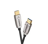 celexon câble actif UHD fibre optique HDMI 2.0b - jusqu'à 32 canaux audio - avec canal de retour audio - 15m - noir - 3D - HDR - HLG
