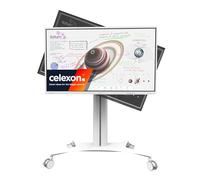 celexon Chariot TV/écran Mobile Expert Seoul +90° Portrait/Paysage | pour Samsung Flip WM55 & WM65 | Support pivotant et réglable en Hauteur pour Tableaux numériques Samsung
