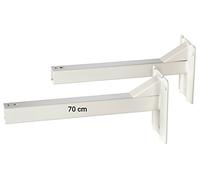celexon écarteur Mural Professional Blanc | écart 70cm | Kit de montage à 2 supports pour écrans Professional et Economy dans les largeurs indiquées