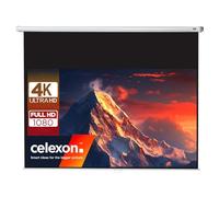 celexon Economy Écran de Projection Manuel 110" | 240x135 cm 16:9 | Écran 4K, Full-HD Extensible manuellement pour Les Projections Home Cinéma & Bureau | Montage Mural & au Plafond/à Suspendre