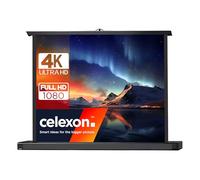 celexon Écran de Projection de Table Mini Professional 30" | 61x46 cm 4:3 | Mini écran Portable 4K avec mât télescopique | Montage Rapide | idéal pour pico projecteurs & vidéoprojecteurs compacts