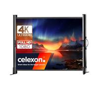 celexon Écran de Projection de Table Mobil Professional 50" | 102x76 cm 4:3 | écran Compact 4K Full HD avec poignée de Transport | déploiement Rapide | pour pico projecteurs & Mini vidéoprojecteurs