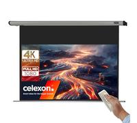 celexon HomeCinema Écran de Projection motorisé 90" | 200x113 cm 16:9 | Écran 4K, Full-HD pour Projections Home Cinéma et présentations Professionnelles avec vidéoprojecteurs | Montage Mural/Plafond