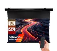 celexon Écran de Projection motorisé UST celexon HomeCinema Plus en Noir 100" | 221.4x124.5 cm 16:9 | 4K Full HD 3D | Écran pour vidéoprojecteurs à focale Ultra-Courte | pour Montage au Plafond/Mur